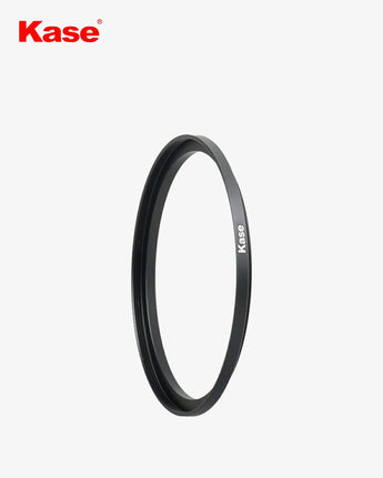 Black camera lens filter with 'Kase' branding on a white background