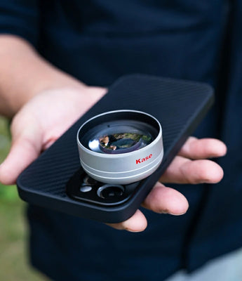 Kase dedicated magnetic phone case designed for seamless attachment of KW Revolutiond filters.