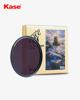 Kase camera filter with packaging on a white background