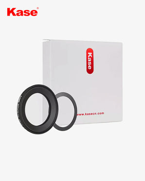 Kase camera lens filter with packaging on a white background