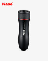 Black Kase lens on a white background