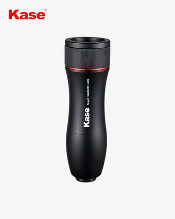 Black Kase lens on a white background